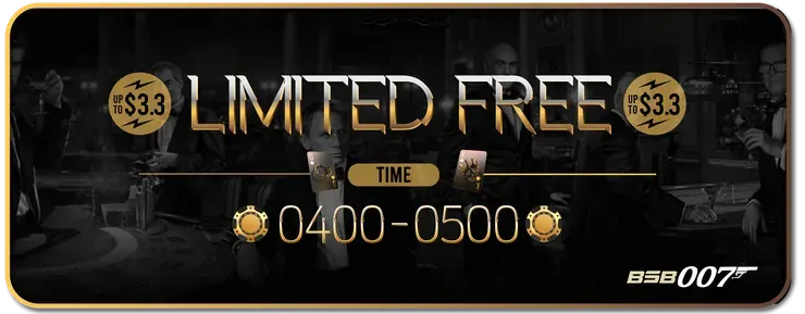 Limited Free at BSB007: up to AUD 3.3 in four daily time windows